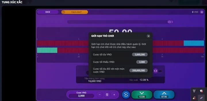 Luật chơi và cách đặt cược trong tung xúc xắc Sunwin